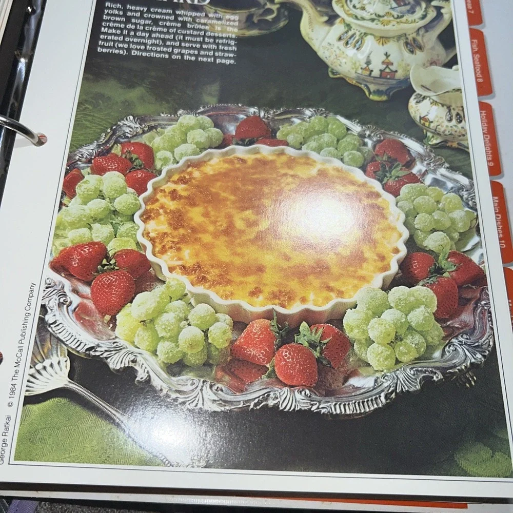 McCall's‎ Cooking School Step by Step Cookbook 1983 Binder Recipes